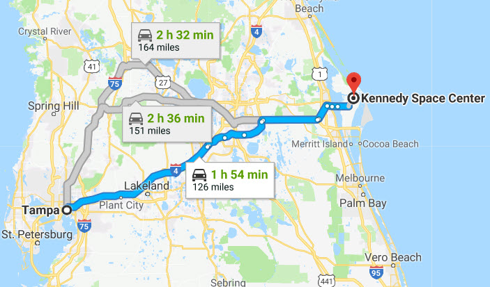 Tampa to Kennedy Space Center Transportation & Shuttle Service